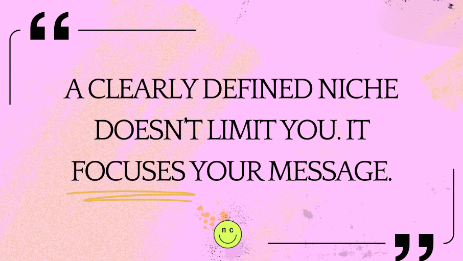 Purple backdrop with a qquote