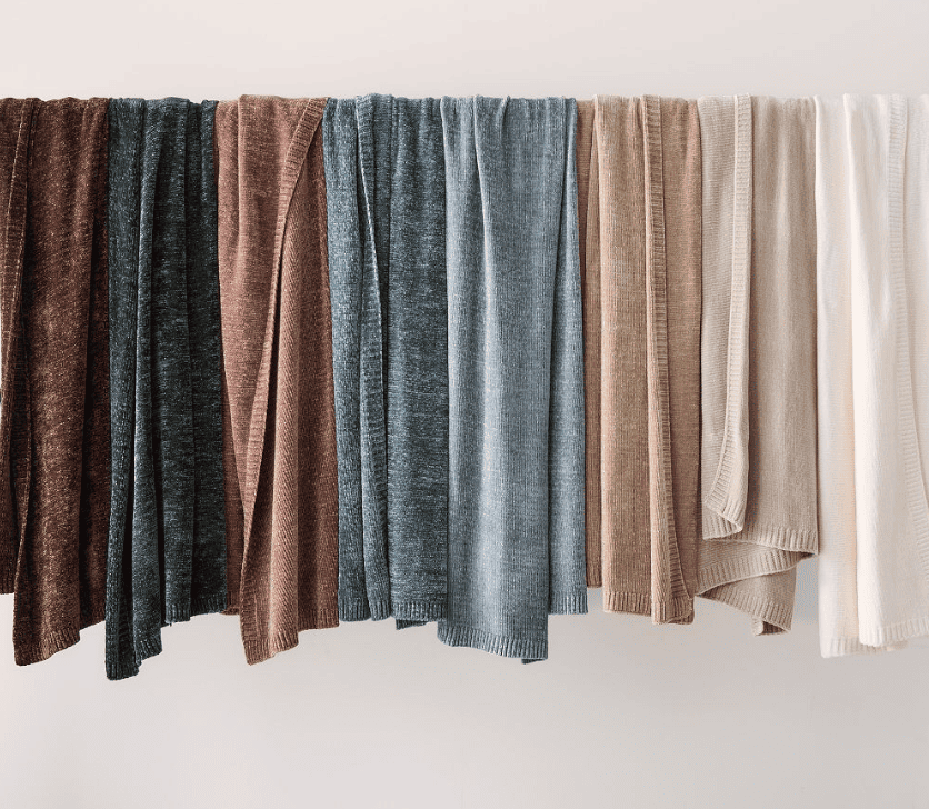 cozy chenille throws from west elm make a luxurious client gift